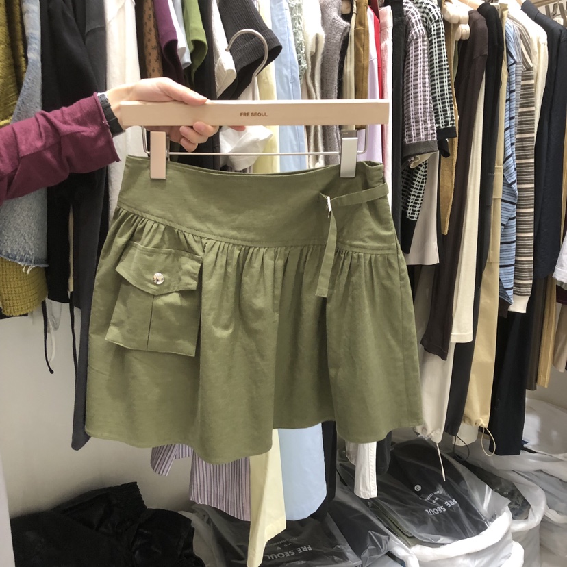 FRE韓國東大門代購女裝新品推薦職業時尚熱賣26春夏休閑短裙FRE SEOUL短裙圖色1