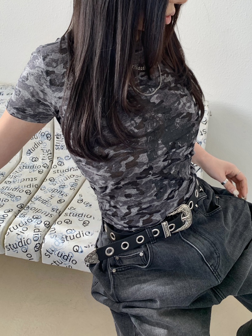 OKIE韓國直郵女士新款推薦職業26春夏休閑人氣時尚熱賣T恤OKIET恤