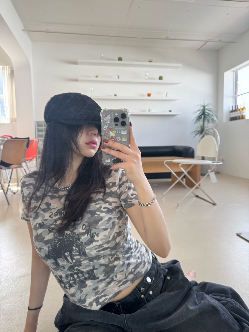 OKIE韓國直郵女士新款推薦職業26春夏休閑人氣時尚熱賣T恤OKIET恤