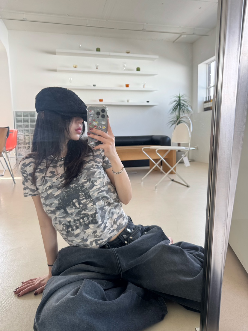 OKIE韓國直郵女士新款推薦職業26春夏休閑人氣時尚熱賣T恤OKIET恤