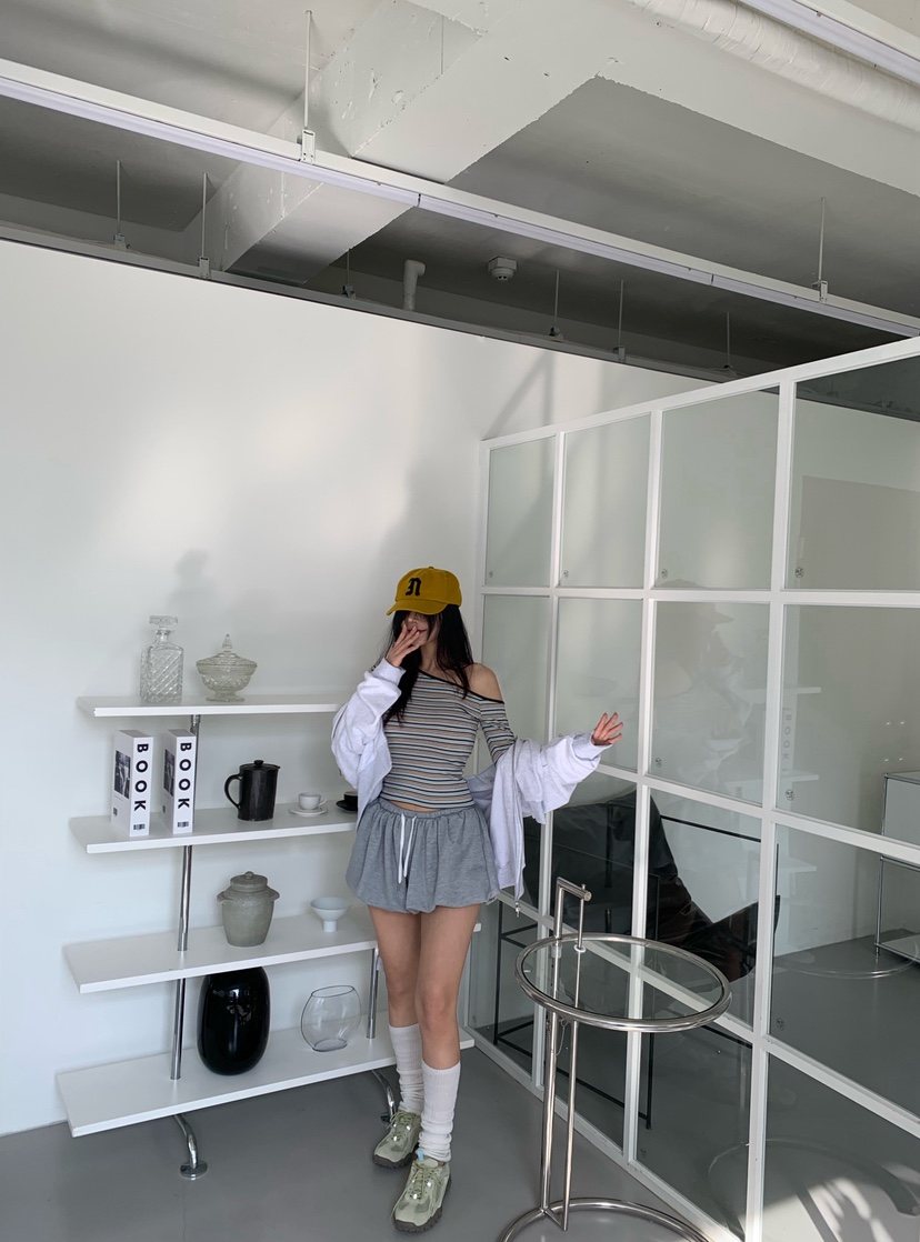 OKIE韓國代購女士新款26春夏職業時尚人氣熱賣休閑短褲燈籠OKIE短褲