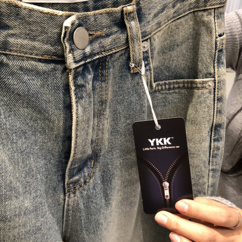 AUBE韓國直郵實拍女裝新品推薦職業熱賣時尚26春夏牛仔褲復古AUBE牛仔褲