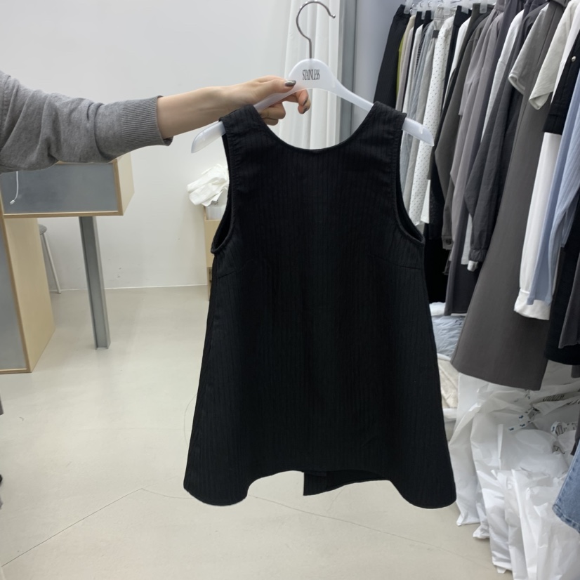 STAINLESS韓國東大門直郵女裝新品熱賣時尚職業馬甲不對稱STAINLESS馬甲圖色2