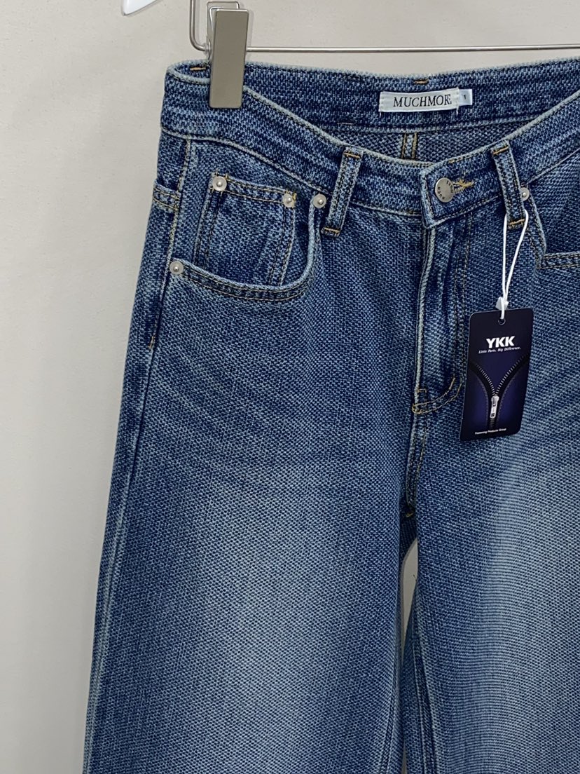 MUCH MORE/JACKPOT韓國東大門直郵女裝新款休閑推薦牛仔褲MUCH MORE/JACKPOT牛仔褲