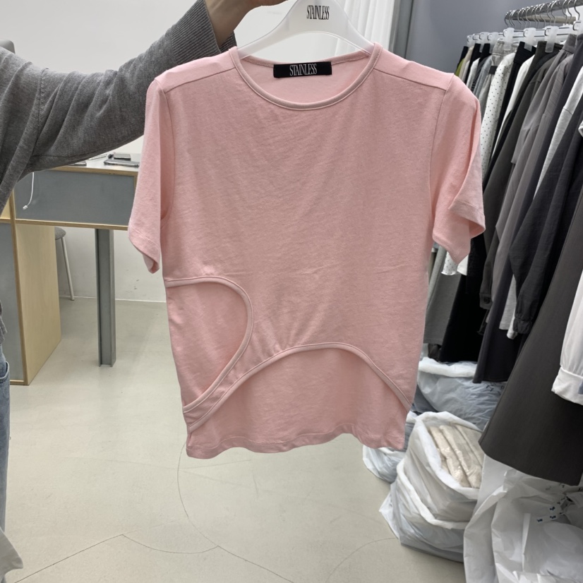 STAINLESS韓國直郵女士新品熱賣職業休閑26春夏推薦人氣T恤STAINLESST恤圖色3