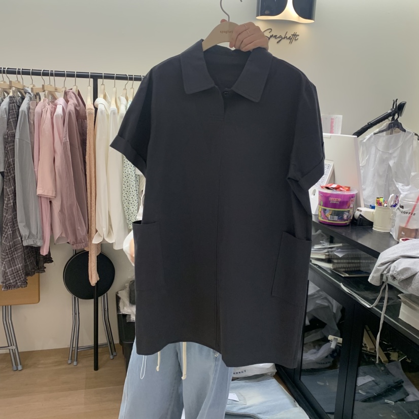 SPAGHETTI韓國代購女士新品熱賣時尚休閑人氣26春夏連衣裙棉質spaghetti連衣裙圖色3