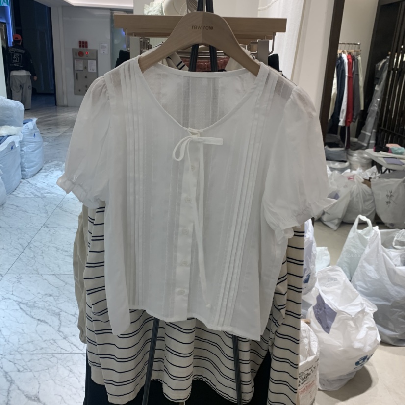 RAWROW韓國東大門代購女裝新款人氣時尚推薦熱賣襯衫蕾絲衫RAWROW襯衫/蕾絲衫圖色1