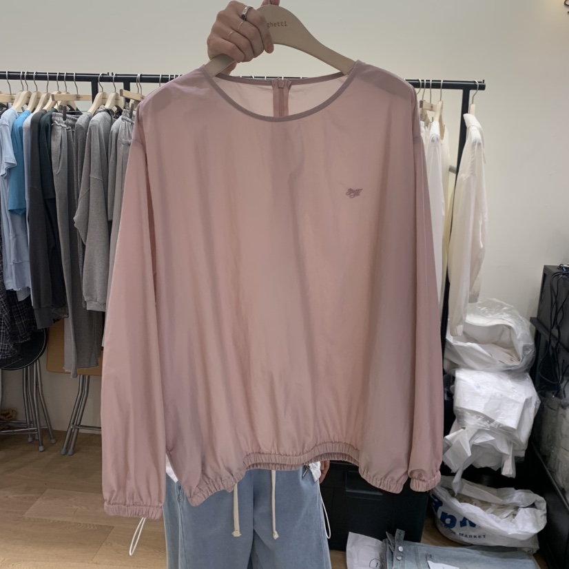 SPAGHETTI韓國東大門代購女裝新款推薦熱賣休閑襯衫蕾絲衫spaghetti襯衫/蕾絲衫圖色1