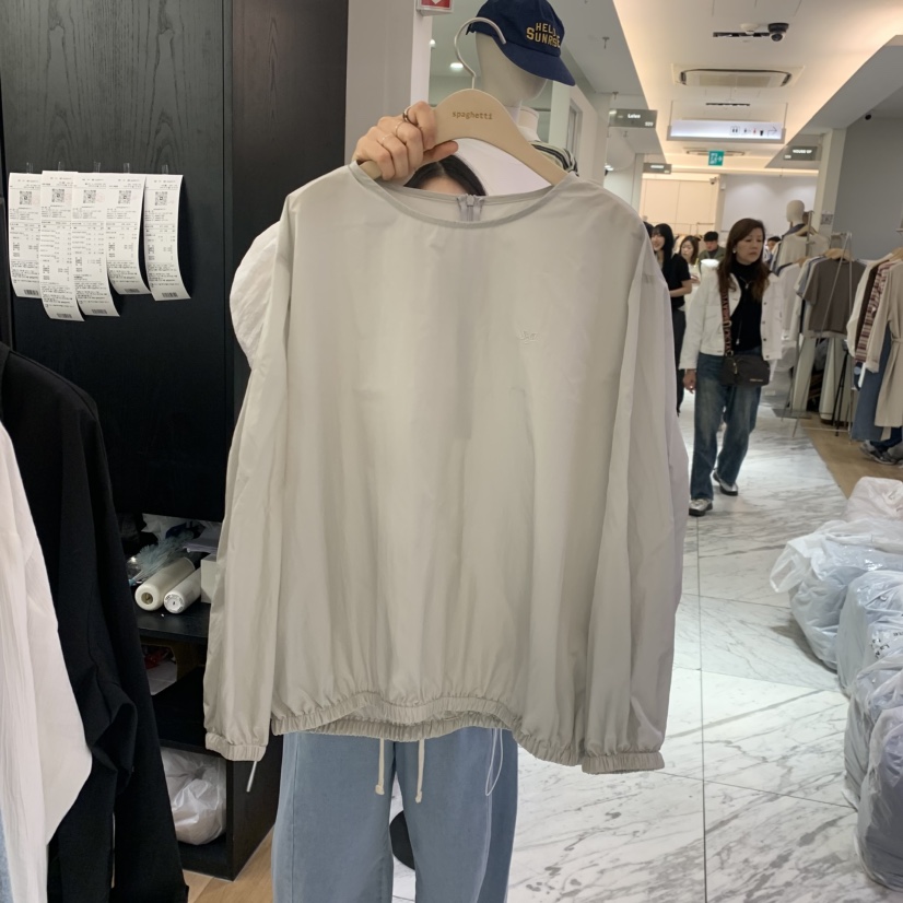 SPAGHETTI韓國東大門代購女裝新款推薦熱賣休閑襯衫蕾絲衫spaghetti襯衫/蕾絲衫圖色3