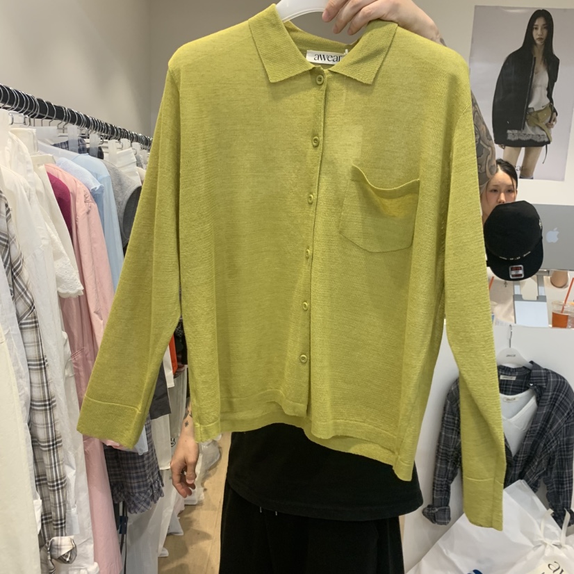 RUMIRU/AWEAR韓國直郵女裝新款職業時尚人氣針織衫口袋開衫awear/RUMIRU針織衫圖色2