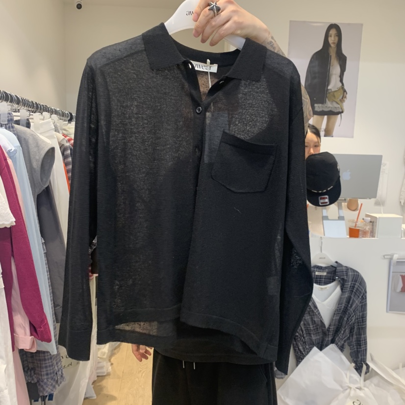 RUMIRU/AWEAR韓國直郵女裝新款職業時尚人氣針織衫口袋開衫awear/RUMIRU針織衫圖色3