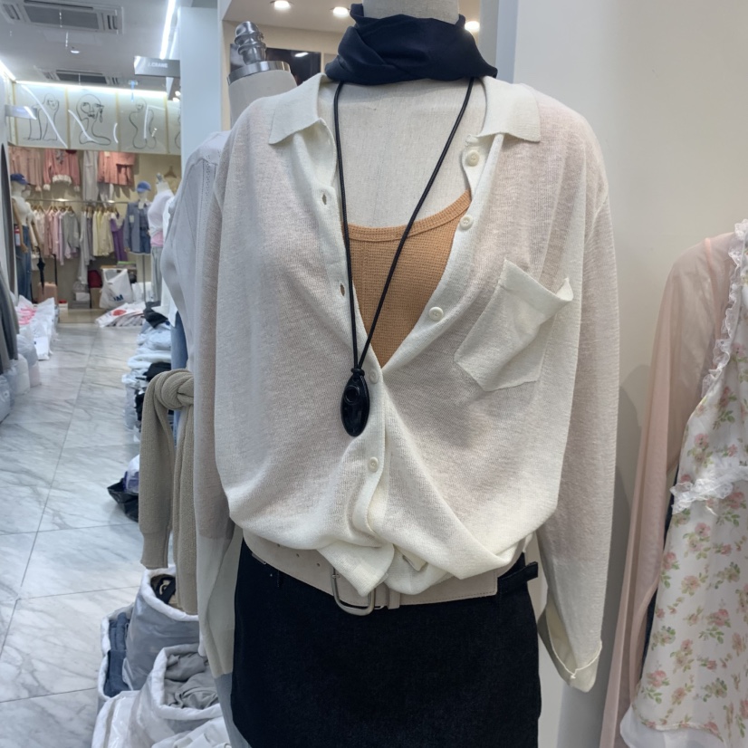 RUMIRU/AWEAR韓國直郵女裝新款職業時尚人氣針織衫口袋開衫awear/RUMIRU針織衫圖色4