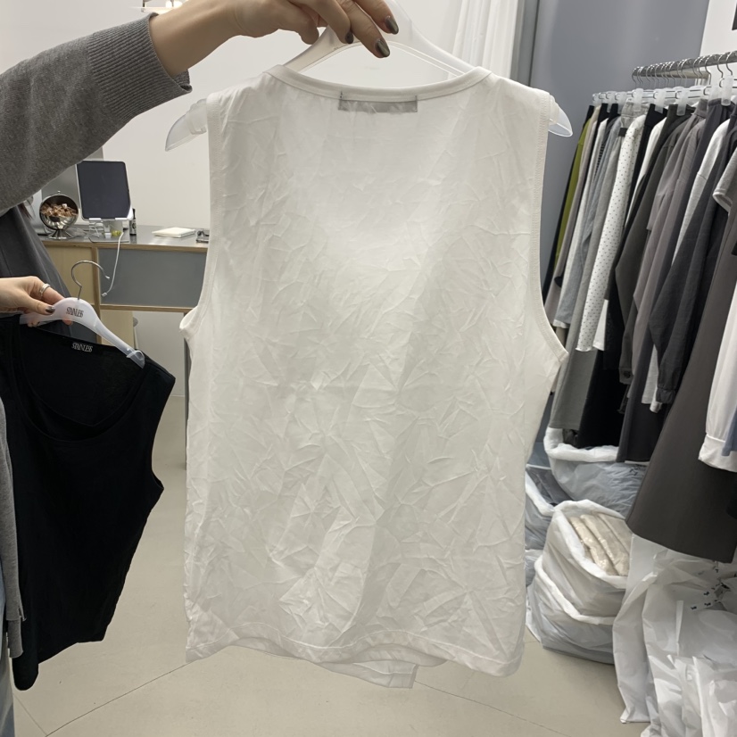 STAINLESS韓國直郵實拍女裝新款26春夏時尚吊帶背心假兩件STAINLESS吊帶/背心