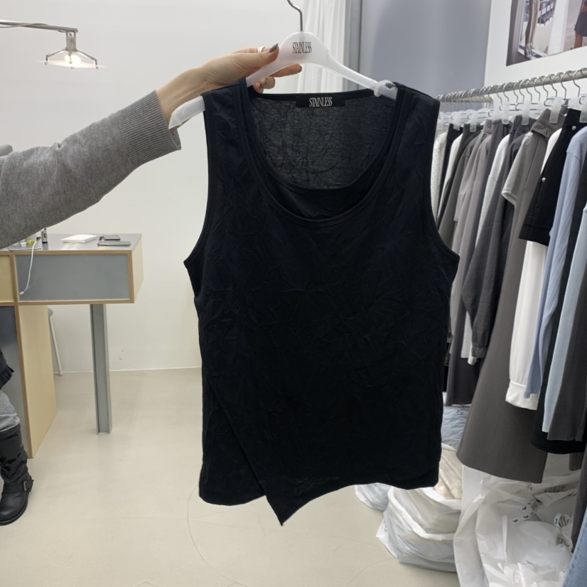 STAINLESS韓國直郵實拍女裝新款26春夏時尚吊帶背心假兩件STAINLESS吊帶/背心圖色2