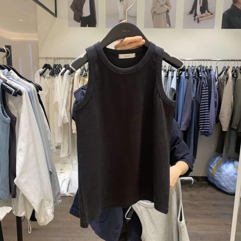 OURIN/THIS IS韓國直郵女士新款推薦職業休閑吊帶背心羅紋OURIN/THIS IS吊帶/背心圖色3