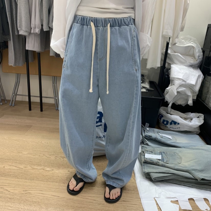 SPAGHETTI韓國東大門直郵女裝新品職業推薦熱賣26春夏牛仔褲spaghetti牛仔褲圖色1