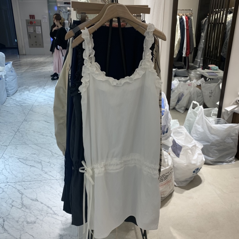 RAWROW韓國代購女士新款推薦時尚熱賣職業休閑連衣裙荷葉邊RAWROW連衣裙