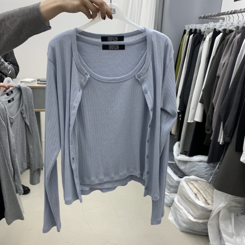 STAINLESS韓國東大門代購女士新款人氣職業時尚套裝套裝開衫STAINLESS套裝圖色2