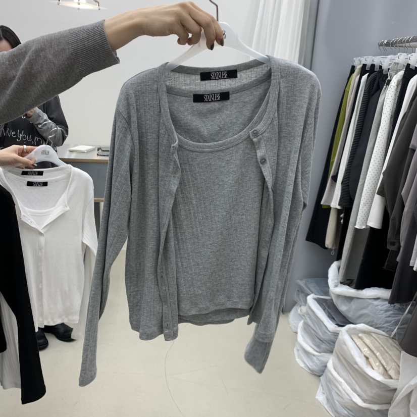 STAINLESS韓國東大門代購女士新款人氣職業時尚套裝套裝開衫STAINLESS套裝圖色3