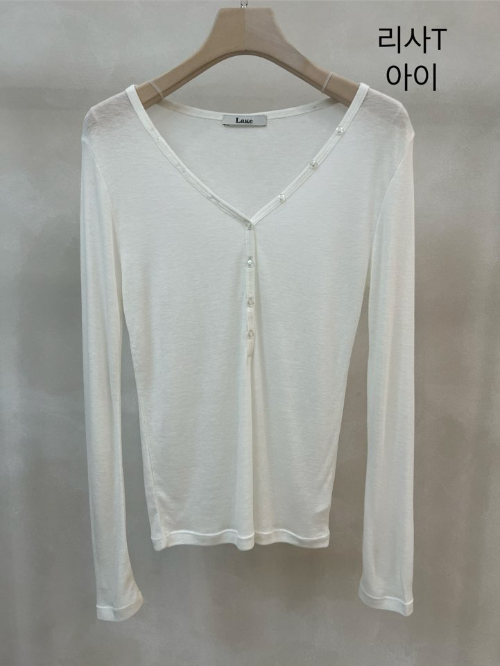 LAKE-A/KONI韓國代購女士新款人氣休閑26春夏推薦長袖T恤Lake Side/KONI長袖T恤圖色1