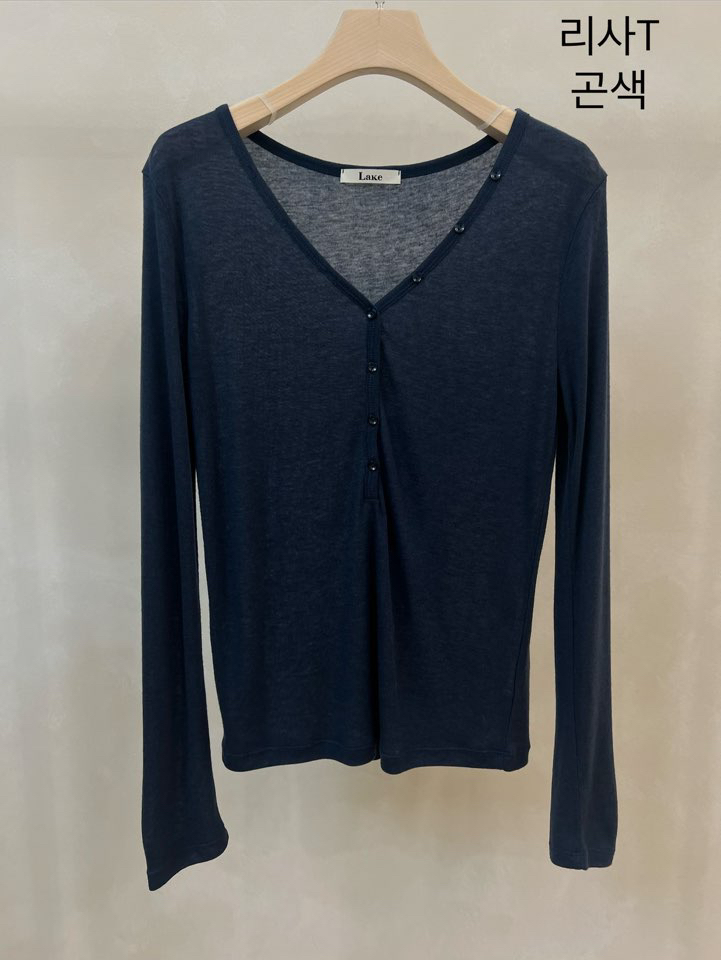 LAKE-A/KONI韓國代購女士新款人氣休閑26春夏推薦長袖T恤Lake Side/KONI長袖T恤圖色4