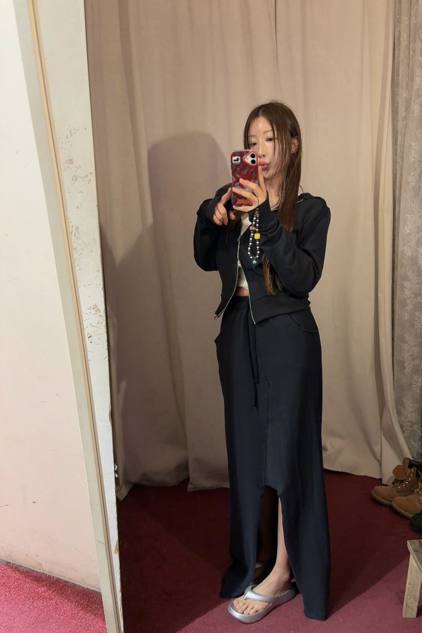 ARSERA韓國直郵女裝新款時尚熱賣推薦休閑人氣夾克不對稱ARSERA夾克