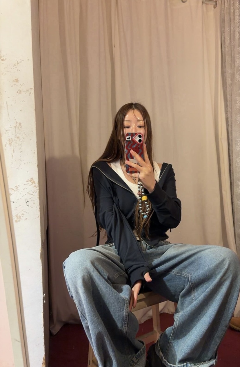 ARSERA韓國直郵女裝新款時尚熱賣推薦休閑人氣夾克不對稱ARSERA夾克