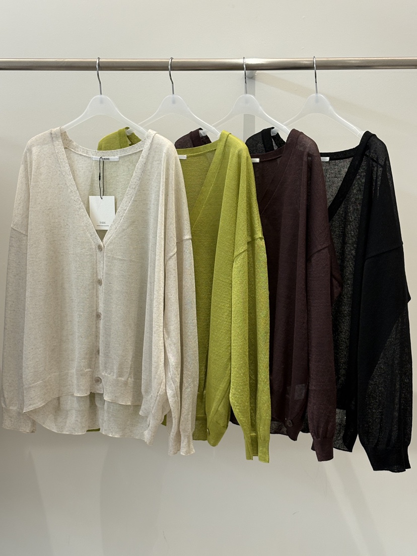 THERE韓國代購女裝新款推薦熱賣26春夏休閑時尚針織衫V領THERE針織衫