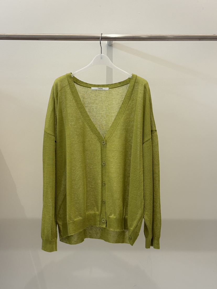 THERE韓國代購女裝新款推薦熱賣26春夏休閑時尚針織衫V領THERE針織衫圖色1