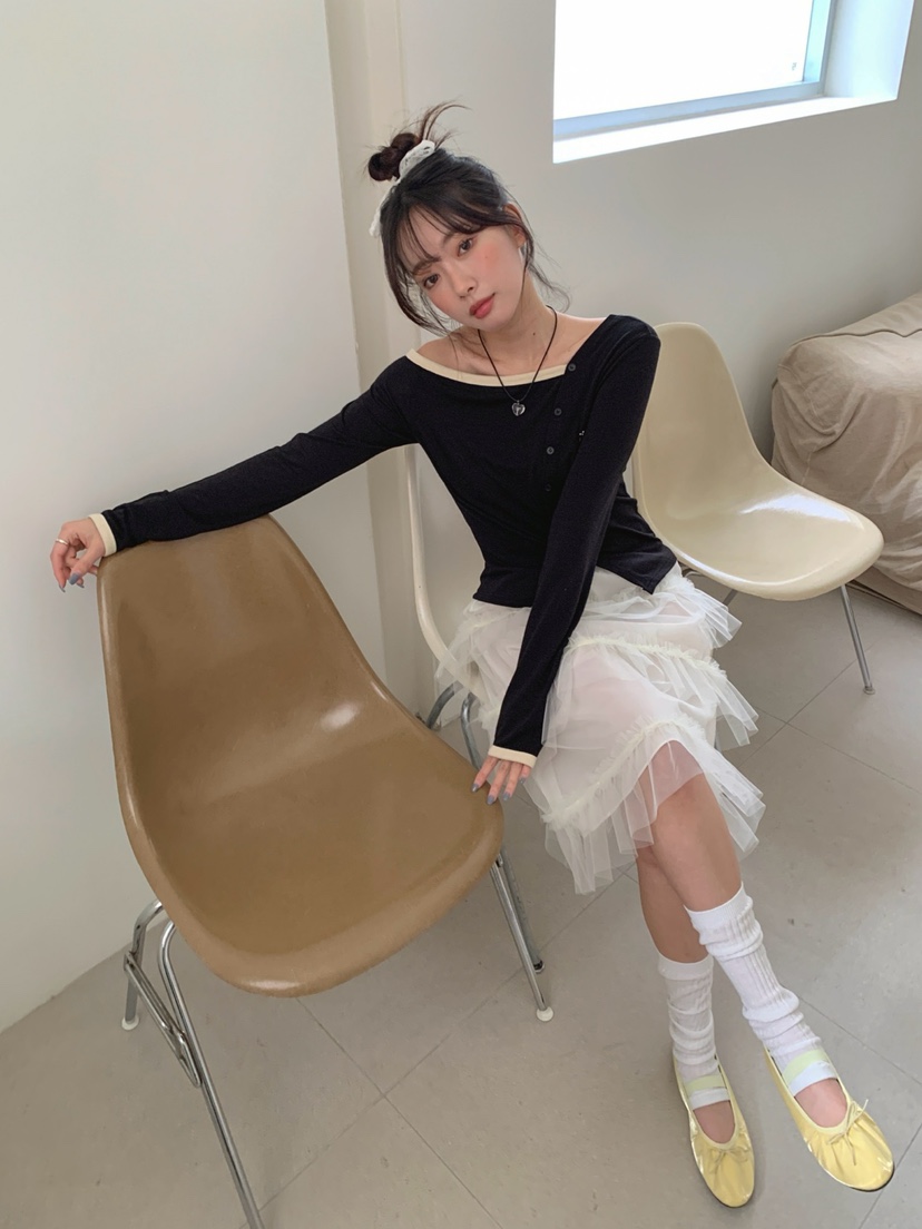 MORE THAN-P韓國東大門代購女裝新款休閑人氣時尚長袖T恤MORE THAN長袖T恤