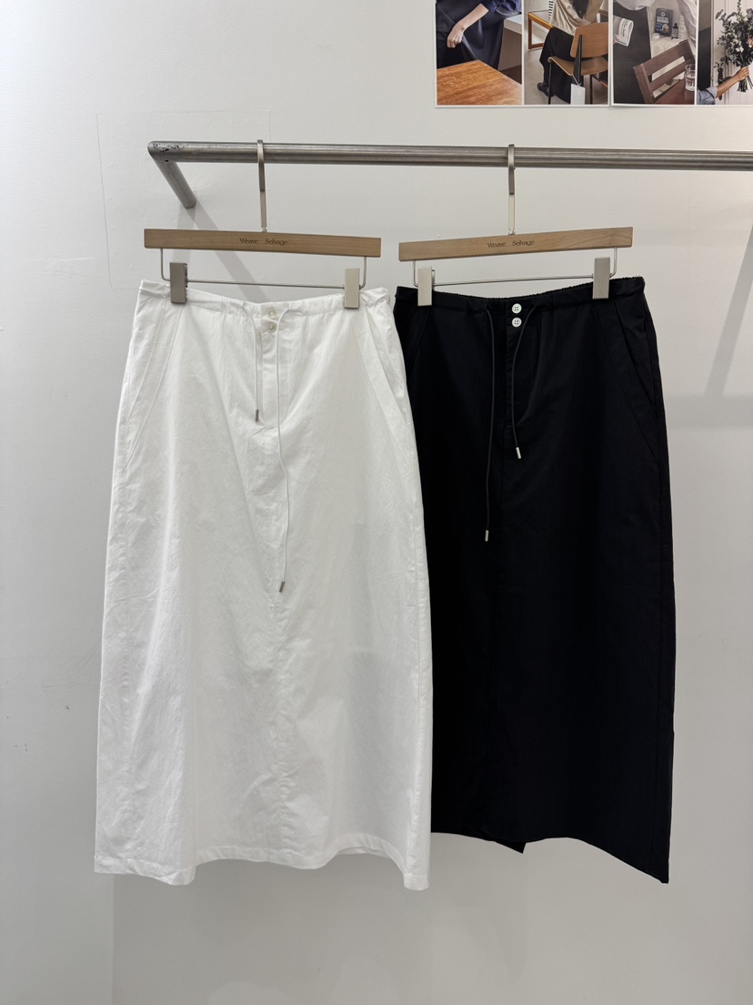 WEAUE SELVAGE韓國東大門代購女裝新款休閑26春夏推薦長裙Weave Selvage長裙