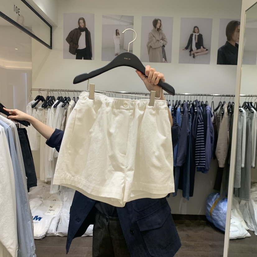 OURIN/THIS IS韓國東大門代購女士新款時尚休閑短褲棉質OURIN/THIS IS短褲圖色1