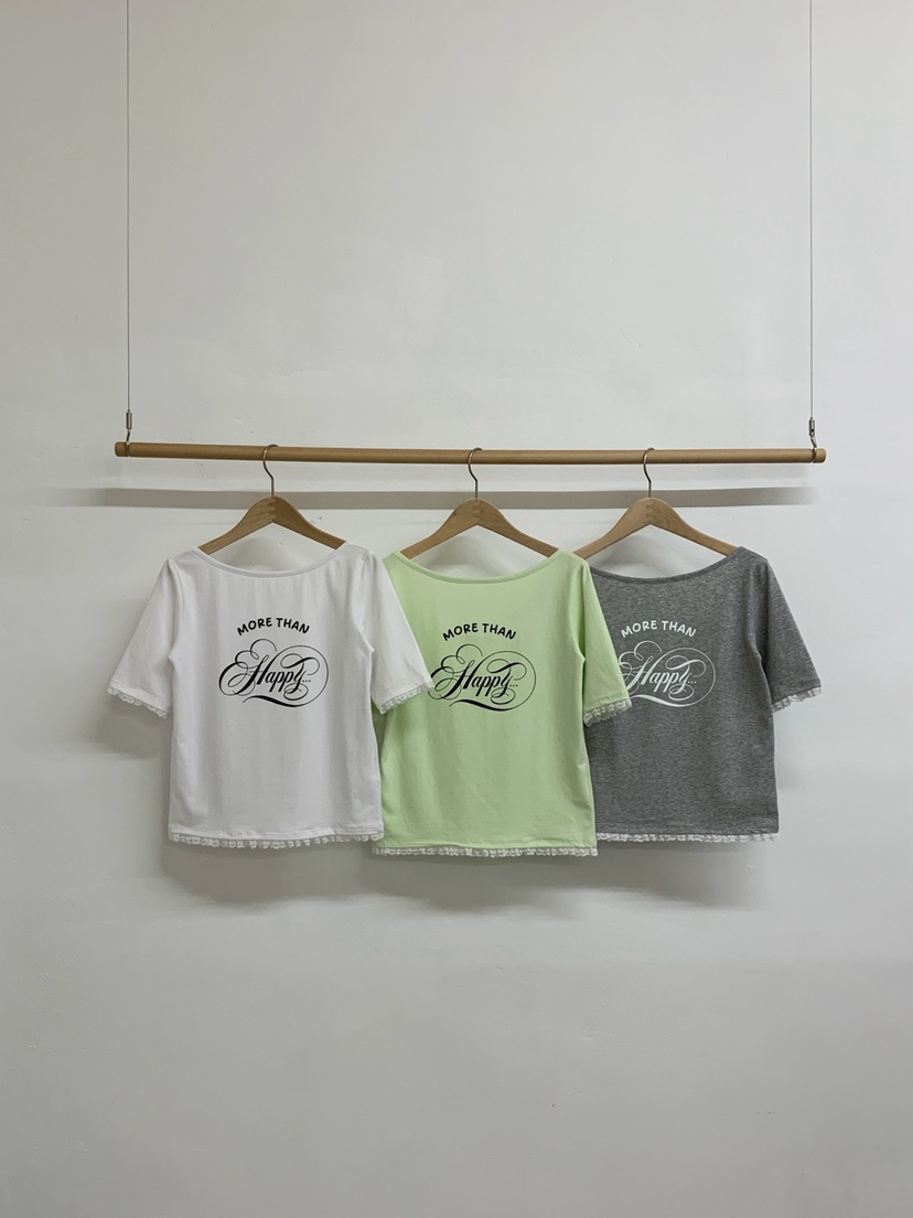 MORE THAN-P韓國代購女士新款26春夏熱賣休閑時尚職業T恤MORE THANT恤
