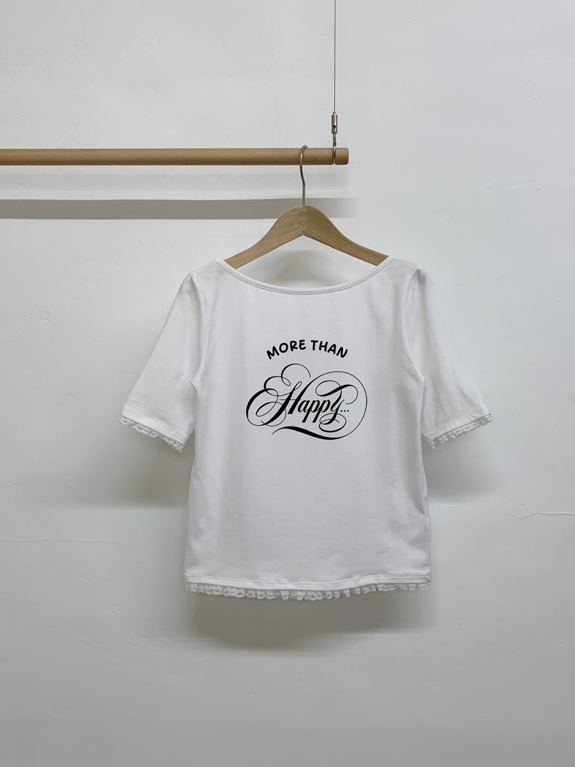 MORE THAN-P韓國代購女士新款26春夏熱賣休閑時尚職業T恤MORE THANT恤圖色1