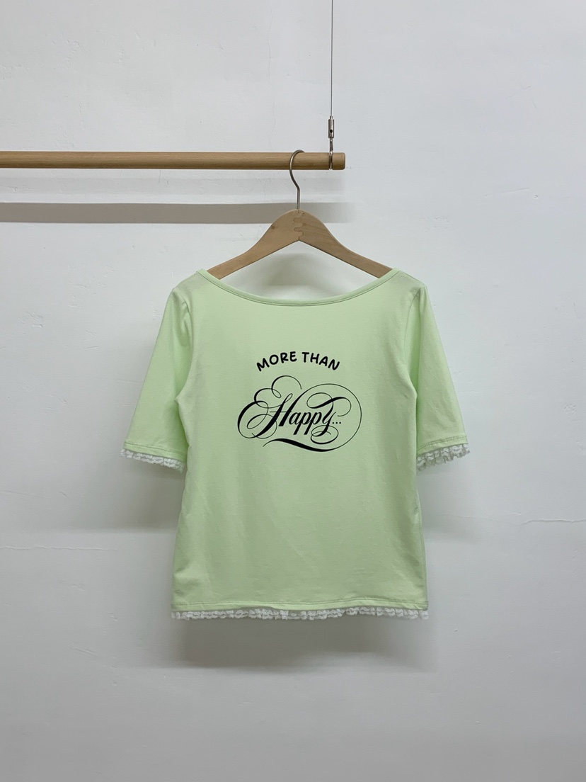 MORE THAN-P韓國代購女士新款26春夏熱賣休閑時尚職業T恤MORE THANT恤圖色2