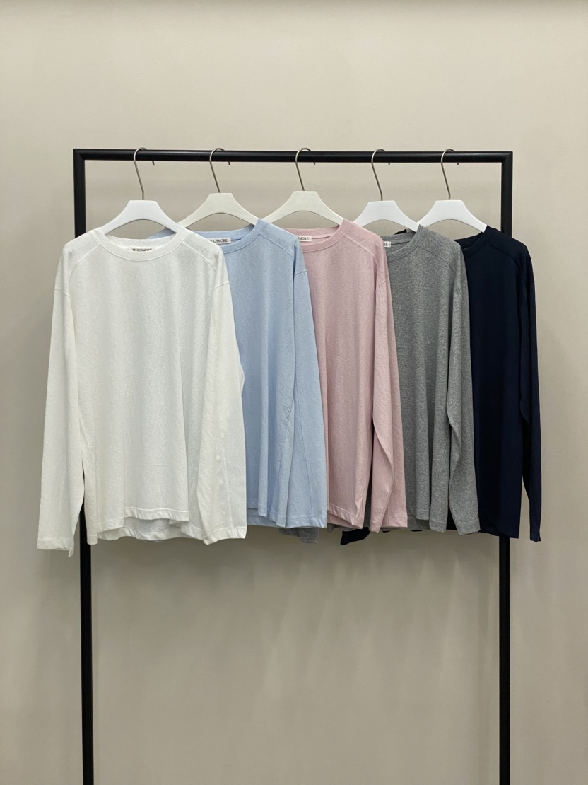 MUCH MORE/JACKPOT韓國直郵女士新品職業推薦26春夏長袖T恤MUCH MORE/JACKPOT長袖T恤