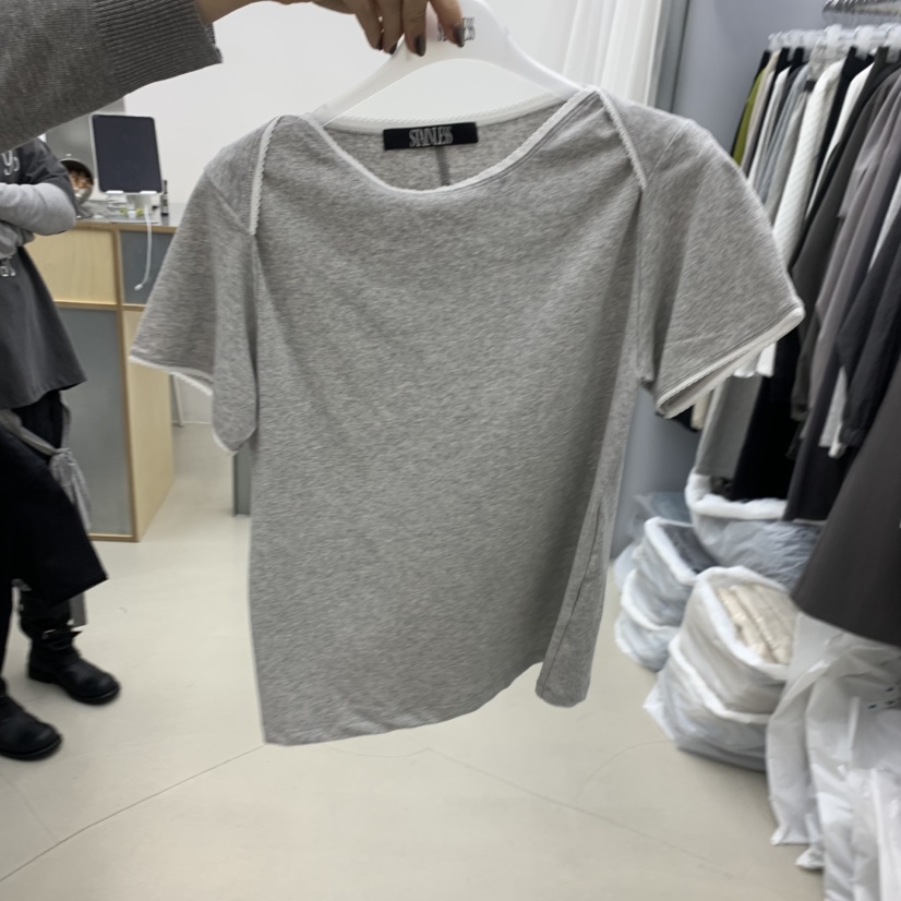 STAINLESS韓國代購女士新款職業推薦人氣休閑熱賣時尚T恤STAINLESST恤圖色2