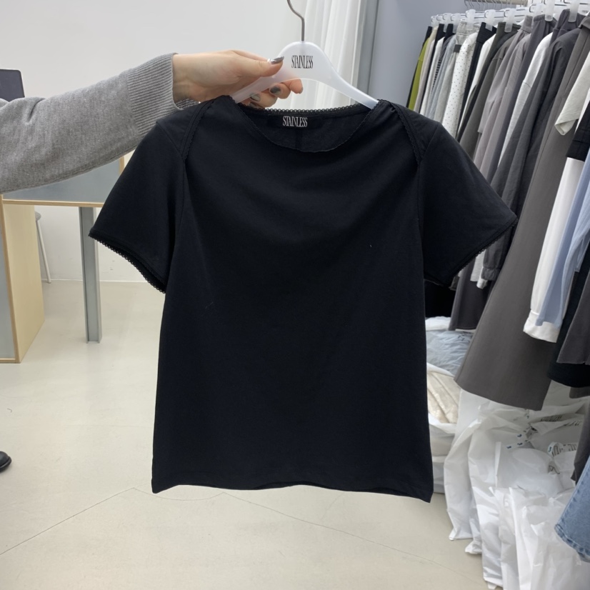 STAINLESS韓國代購女士新款職業推薦人氣休閑熱賣時尚T恤STAINLESST恤圖色3