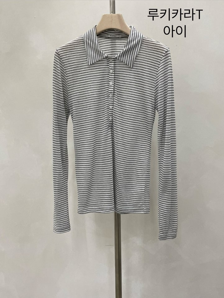 LAKE-A/KONI韓國東大門直郵女士新款休閑職業26春夏長袖T恤Lake Side/KONI長袖T恤圖色1