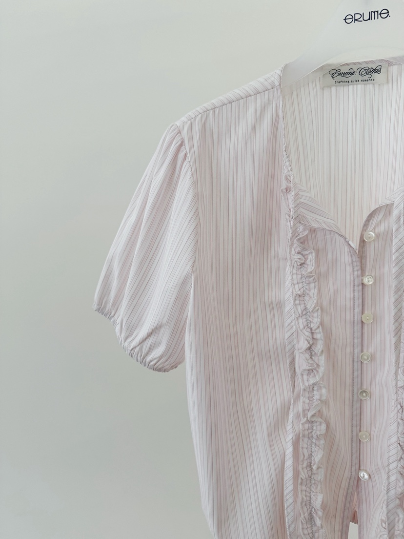 ERUME韓國代購女裝新品休閑人氣26春夏推薦熱賣襯衫蕾絲衫ERUME襯衫/蕾絲衫