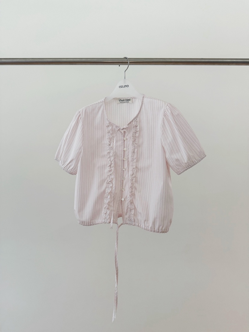 ERUME韓國代購女裝新品休閑人氣26春夏推薦熱賣襯衫蕾絲衫ERUME襯衫/蕾絲衫圖色1