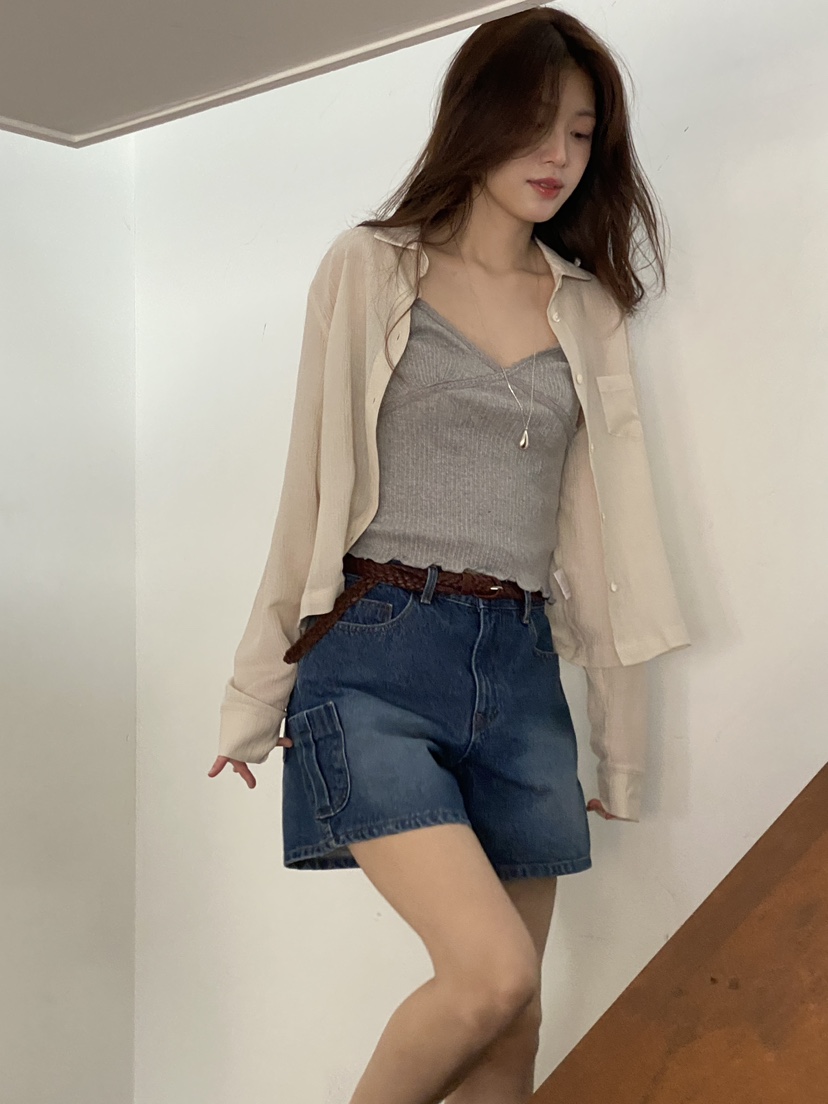 ERUME韓國直郵女士新款時尚人氣休閑熱賣26春夏襯衫蕾絲衫ERUME襯衫/蕾絲衫