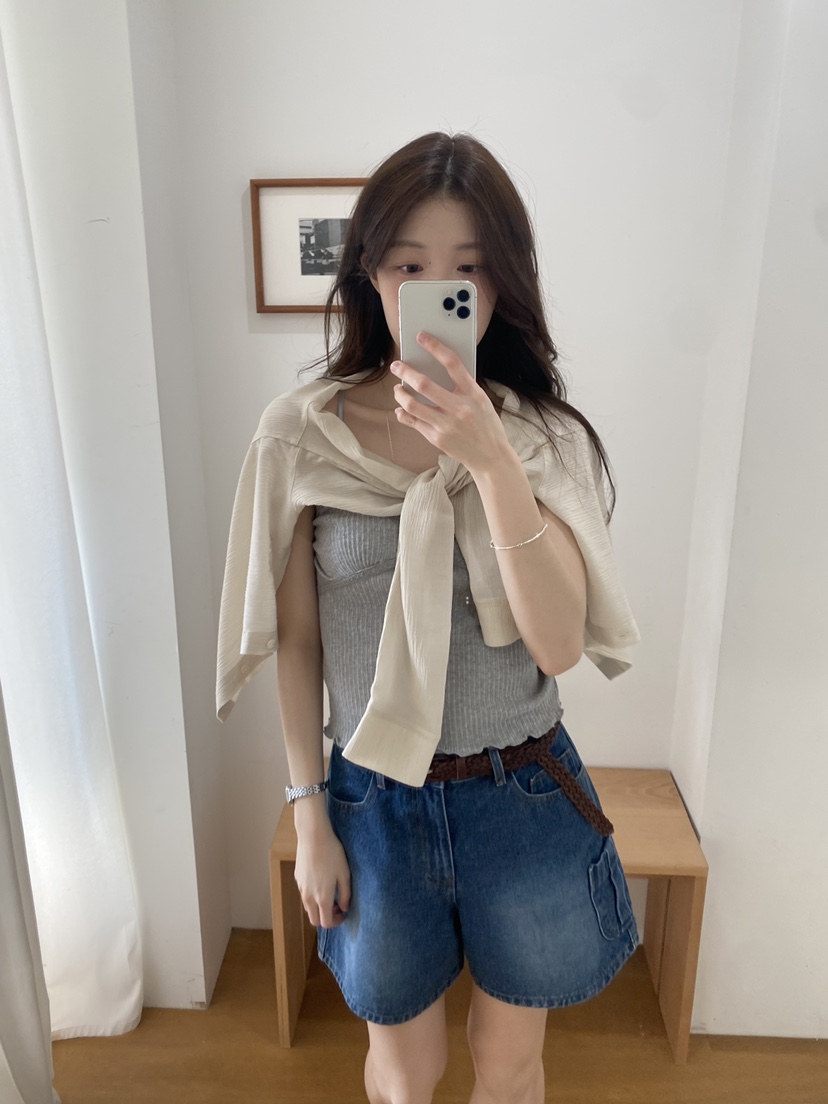 ERUME韓國直郵女士新款時尚人氣休閑熱賣26春夏襯衫蕾絲衫ERUME襯衫/蕾絲衫