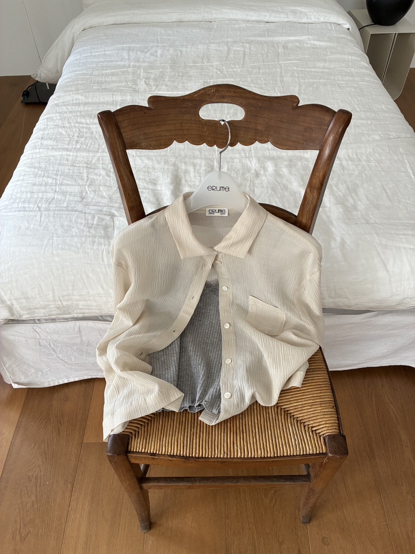 ERUME韓國直郵女士新款時尚人氣休閑熱賣26春夏襯衫蕾絲衫ERUME襯衫/蕾絲衫