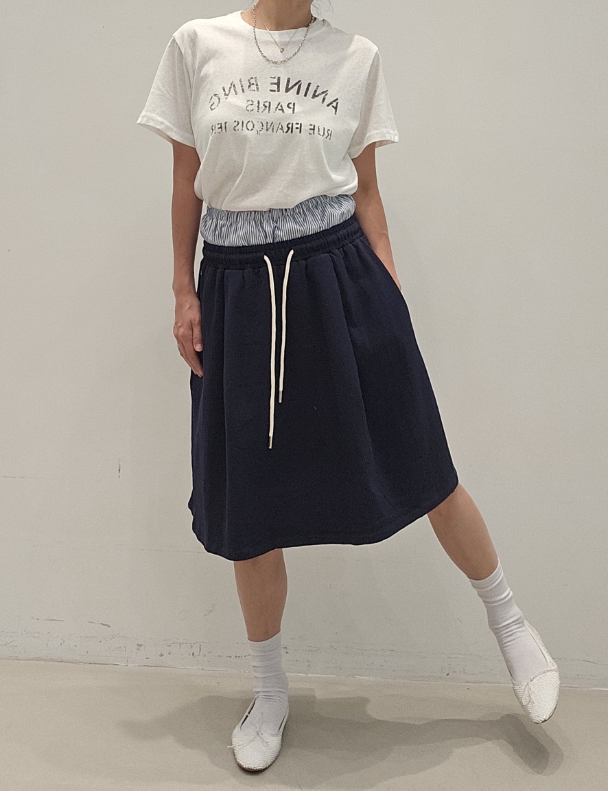 NEOUL韓國直郵女士新款人氣熱賣時尚休閑推薦職業26春夏T恤NEOUL/ahin雙領標簽T恤