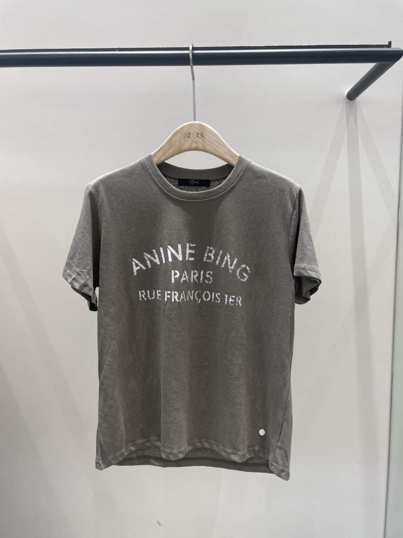 NEOUL韓國直郵女士新款人氣熱賣時尚休閑推薦職業26春夏T恤NEOUL/ahin雙領標簽T恤