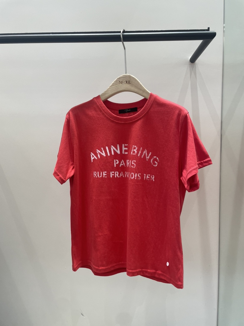 NEOUL韓國直郵女士新款人氣熱賣時尚休閑推薦職業26春夏T恤NEOUL/ahin雙領標簽T恤