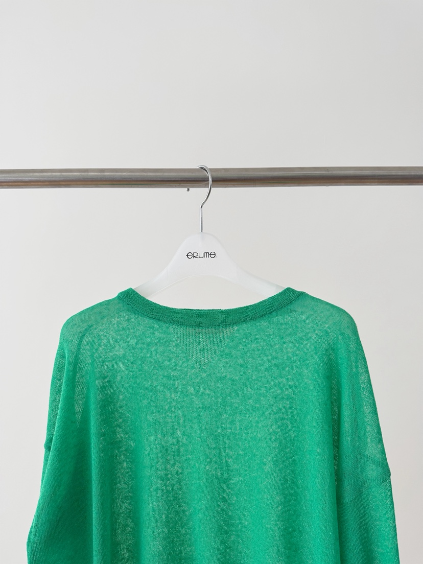 ERUME韓國直郵實拍女士新款時尚休閑職業推薦針織衫亞麻布ERUME針織衫