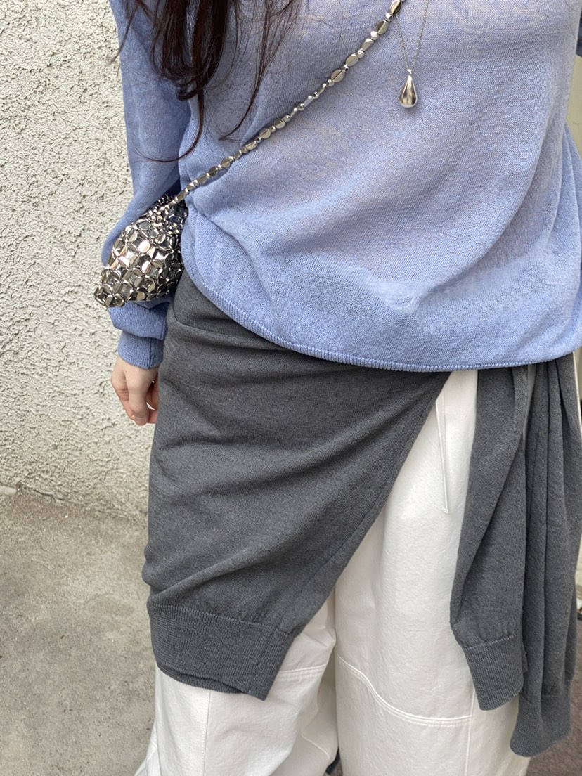 ERUME韓國直郵實拍女士新款時尚休閑職業推薦針織衫亞麻布ERUME針織衫