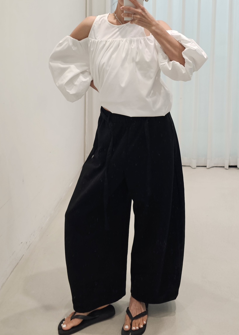 NEOUL韓國直郵女士新款26春夏人氣推薦時尚職業休閑褲含腰繩NEOUL/ahin雙領標簽休閑褲